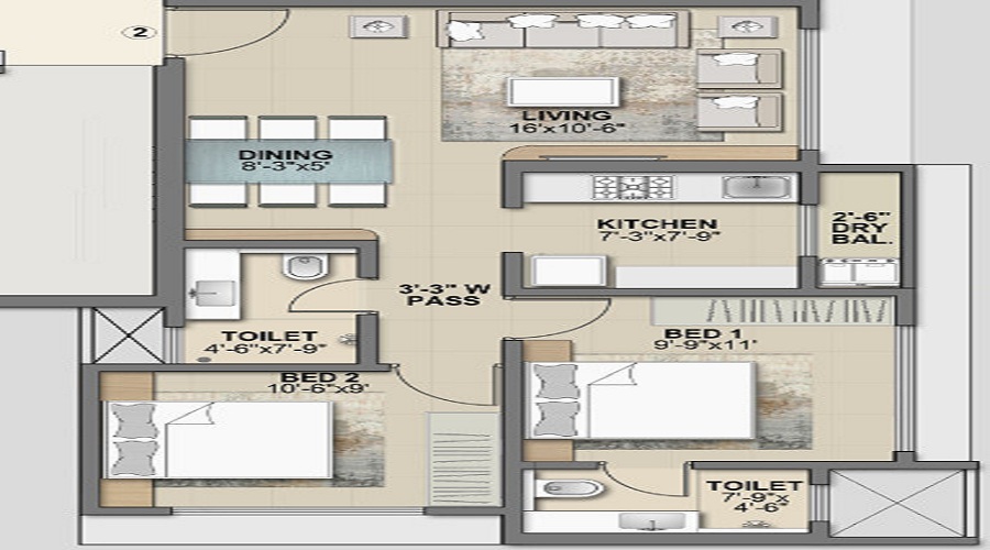 Shree Krishna Sangam Floor Plan