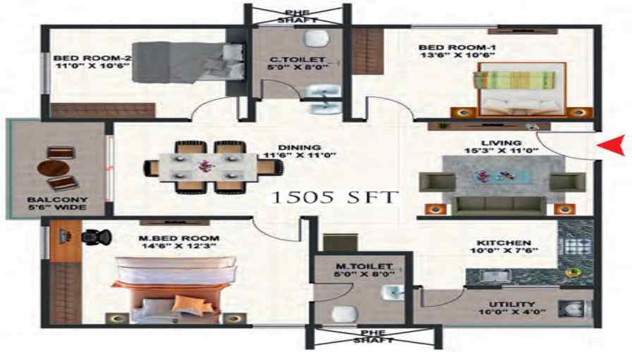 Ramky One Genext Towers Floor Plan