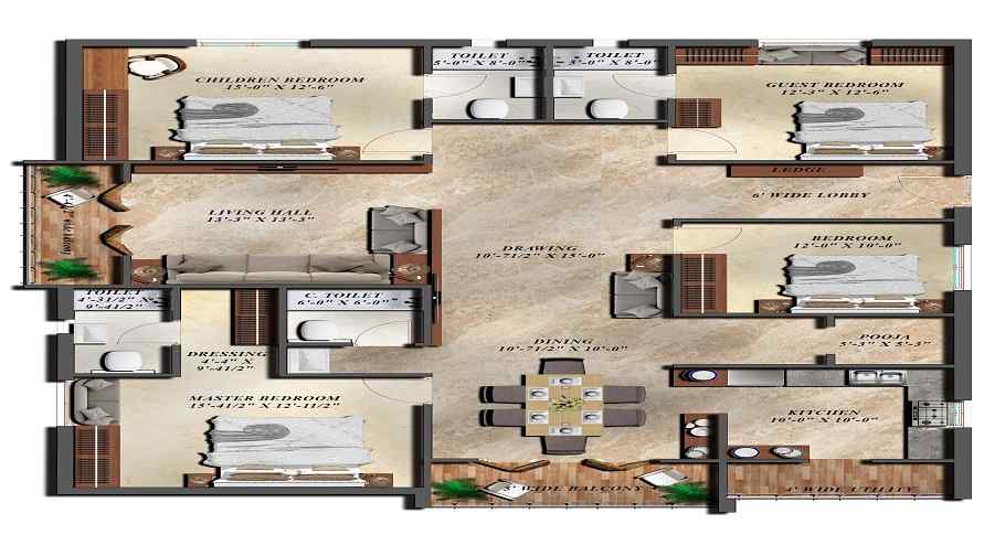APR Praveens Hillside Floor Plan