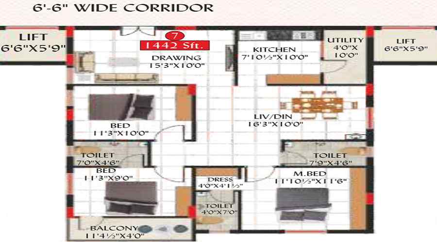 S V Neeladri Floor Plan