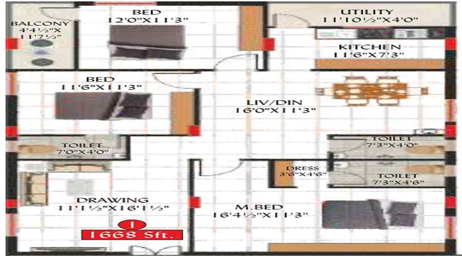 S V Neeladri Floor Plan