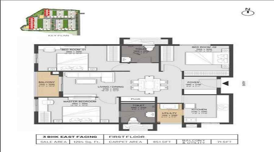 The Bodhivriksha Floor Plan