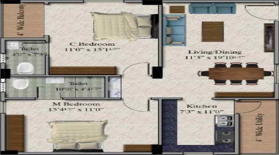 PSR Jewel Park Floor Plan