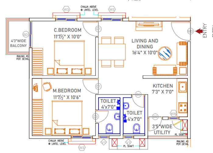 Vasavi Urban Floor Plan