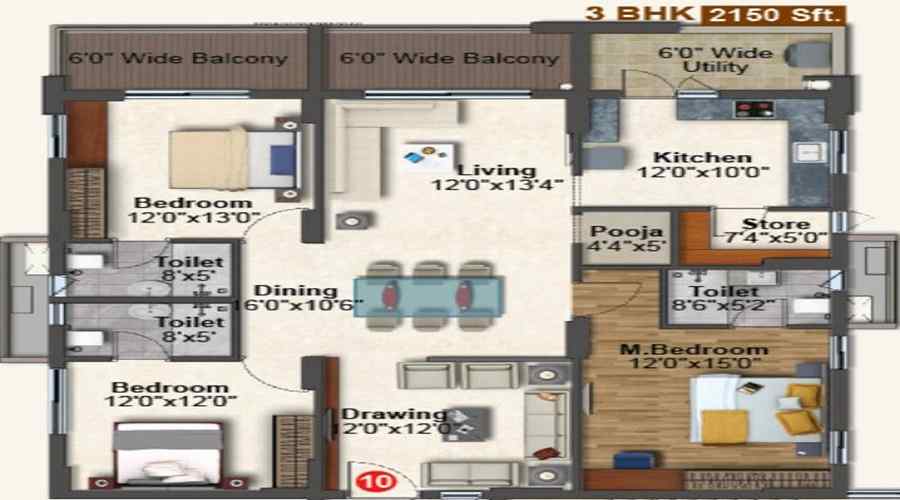 Jaswitha Luxor Floor Plan