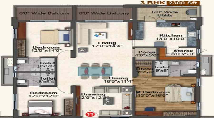 Jaswitha Luxor Floor Plan
