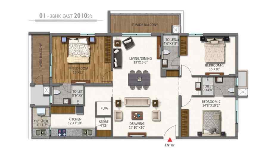Niharika Lakefront Floor Plan