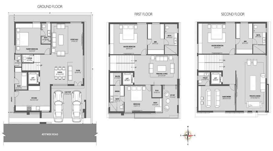 Giridhari Prospera County Floor Plan