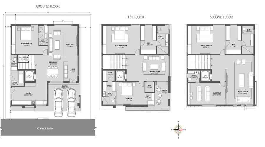 Giridhari Prospera County Floor Plan