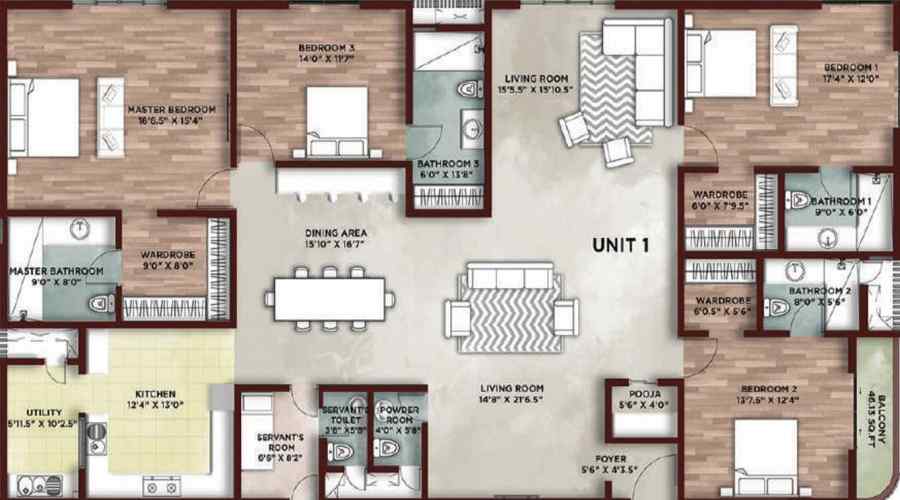 Meenakshi Elysia Floor Plan