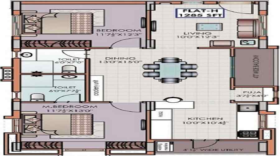 Riddhi Golden Nest Floor Plan