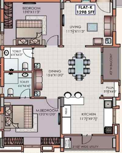 Riddhi Golden Nest Floor Plan