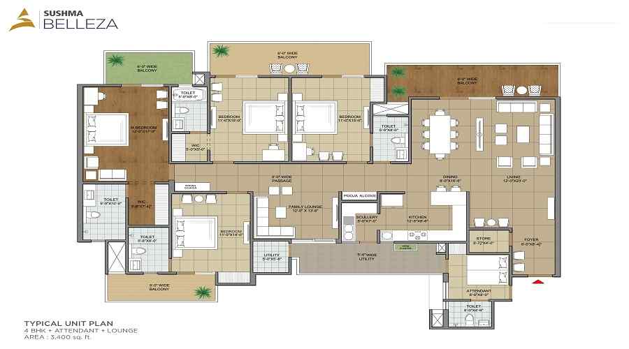 Sushma Belleza Floor Plan