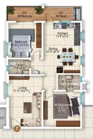 Vazhraa Prathik Floor Plan