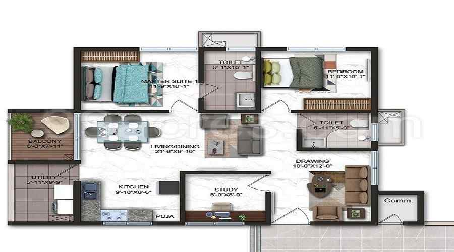 Candeur Crescent Floor Plan
