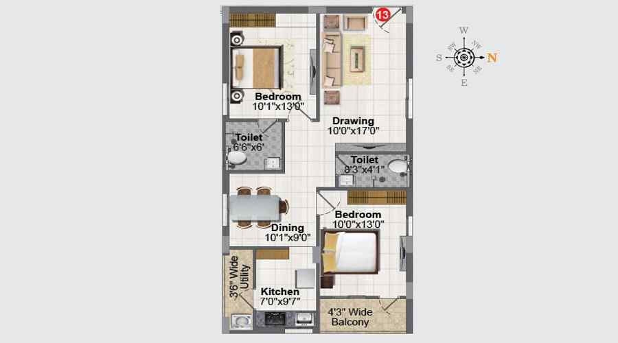 Greater Bluebells Floor Plan