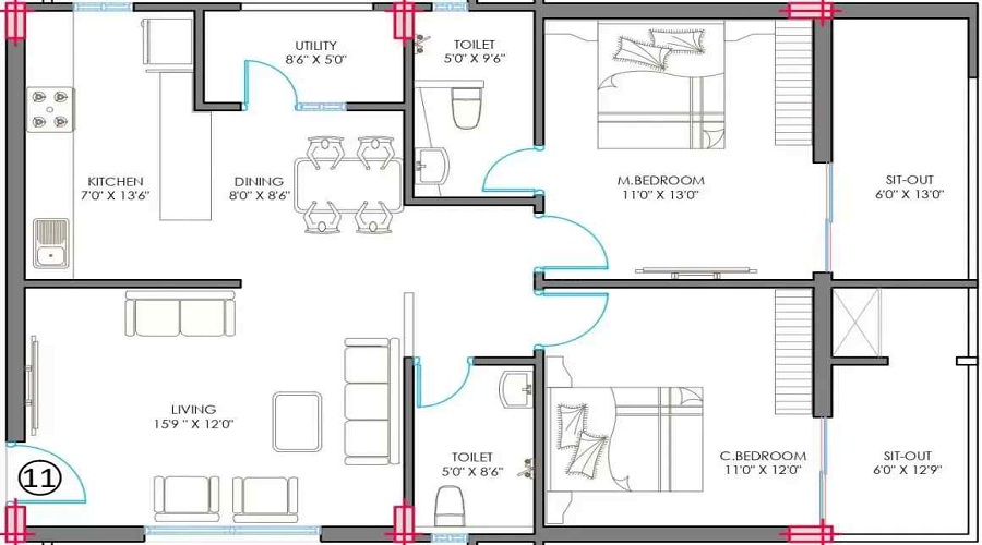AVL Samskruthi Floor Plan