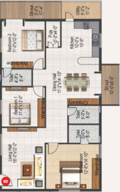 Skandhanshi Trident Floor Plan
