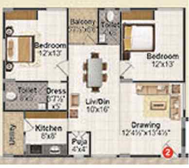 Sumukhesh Heights Floor Plan