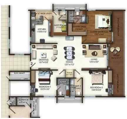 Aparna One Floor Plan