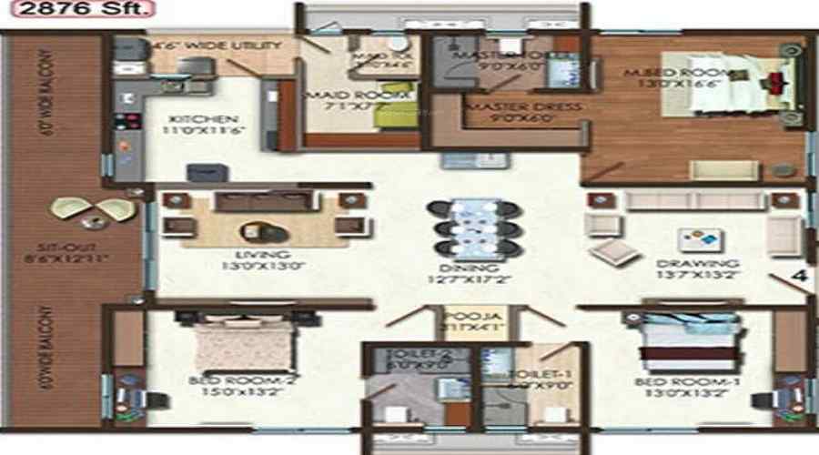 Aparna One Floor Plan