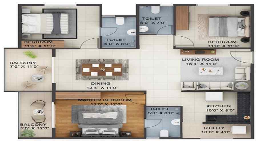 Abhee Siliconshine Floor Plan
