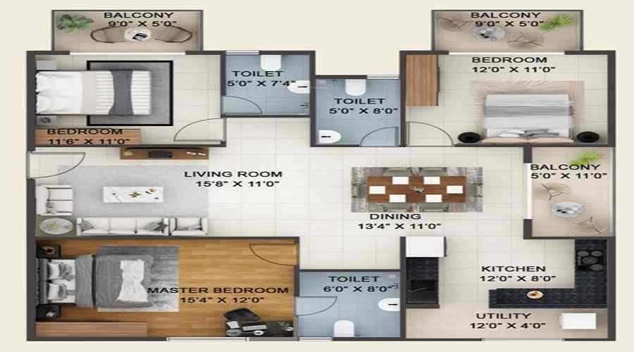 Abhee Siliconshine Floor Plan