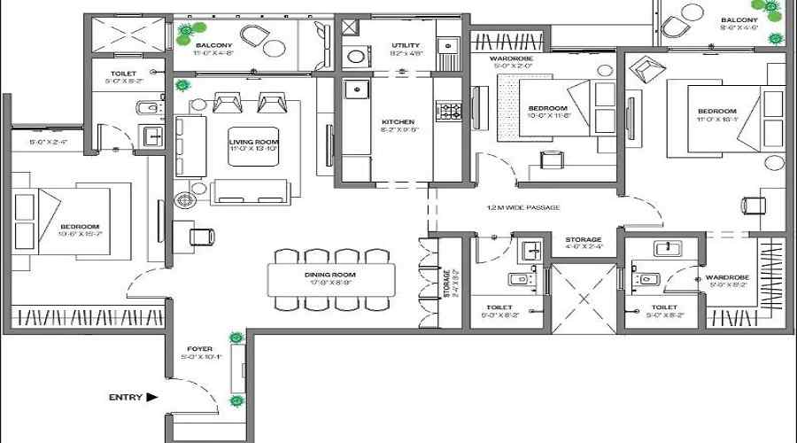 Assetz Bloom And Dell Floor Plan