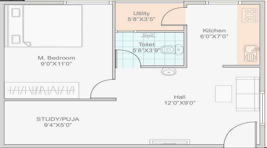 Janapriya Unnati Floor Plan
