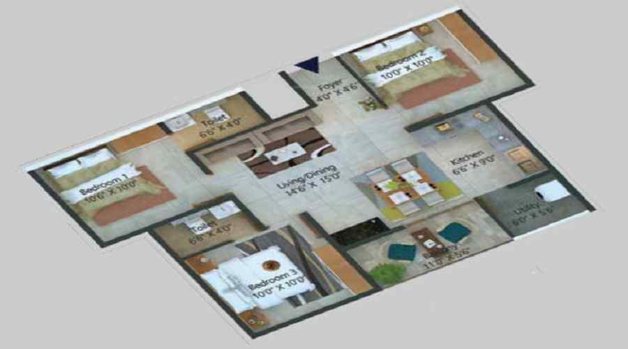 Definer Upper Deck Floor Plan