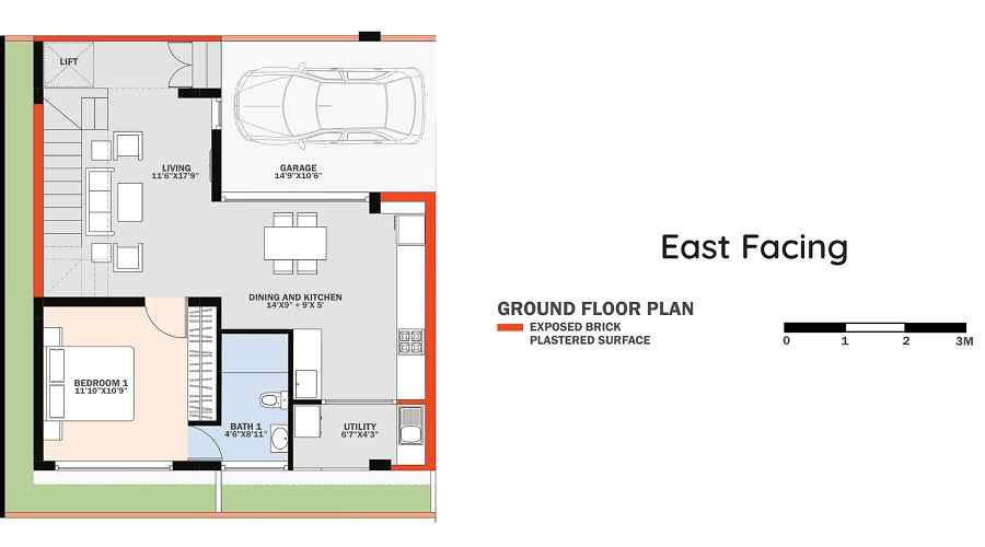 Krishvi E Villas Floor Plan
