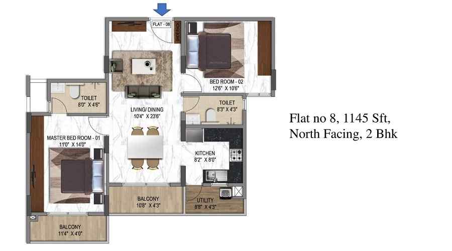 Poorvi Enchanting Floor Plan