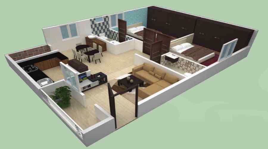 Happy Homes Triguna Floor Plan