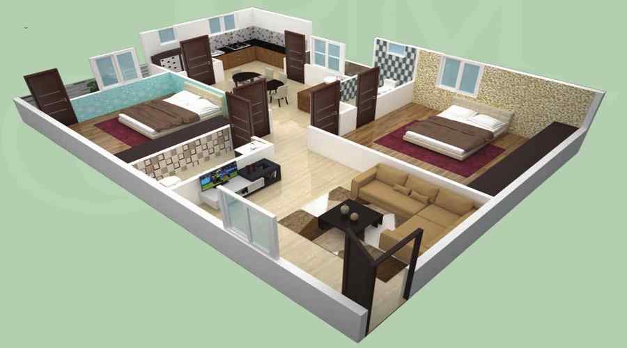 Happy Homes Triguna Floor Plan