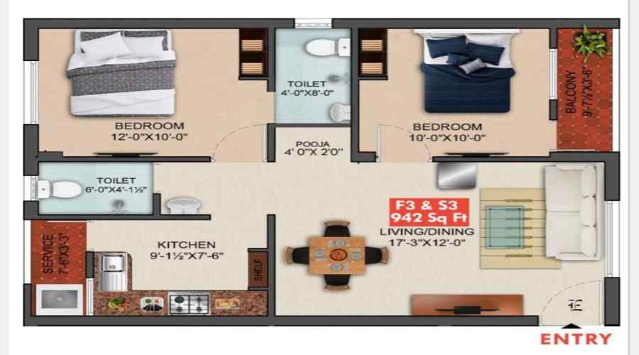 AK Howlite Floor Plan