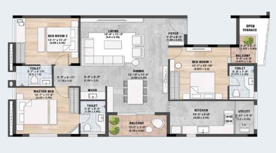 Sreerosh Cynthia Floor Plan