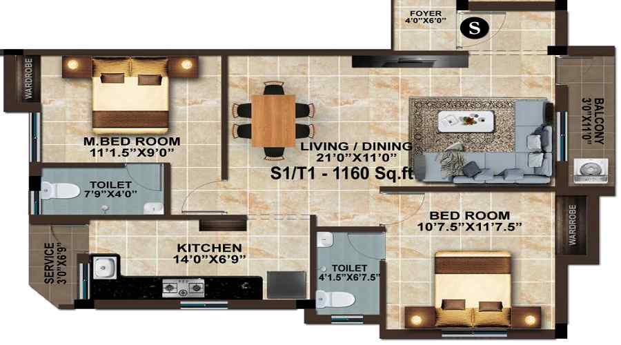 MP Avenue Floor Plan