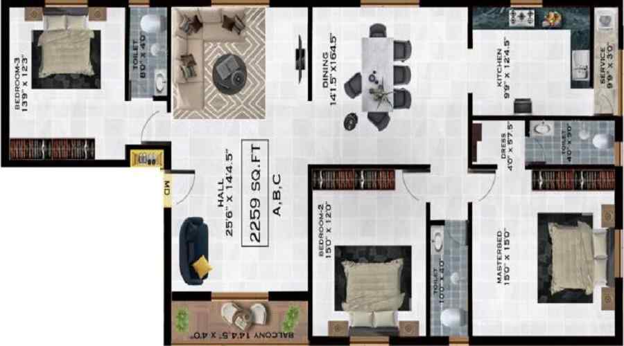 Traventure Sunshine Floor Plan