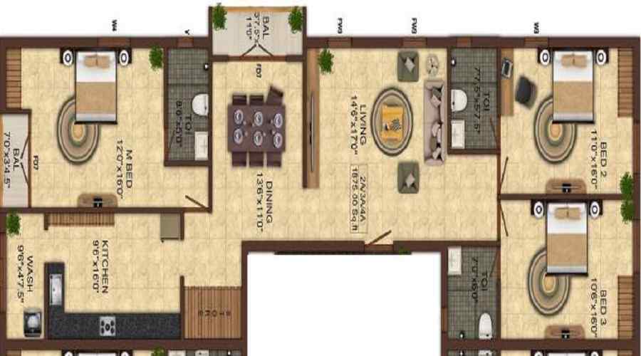India Nakshatra Floor Plan
