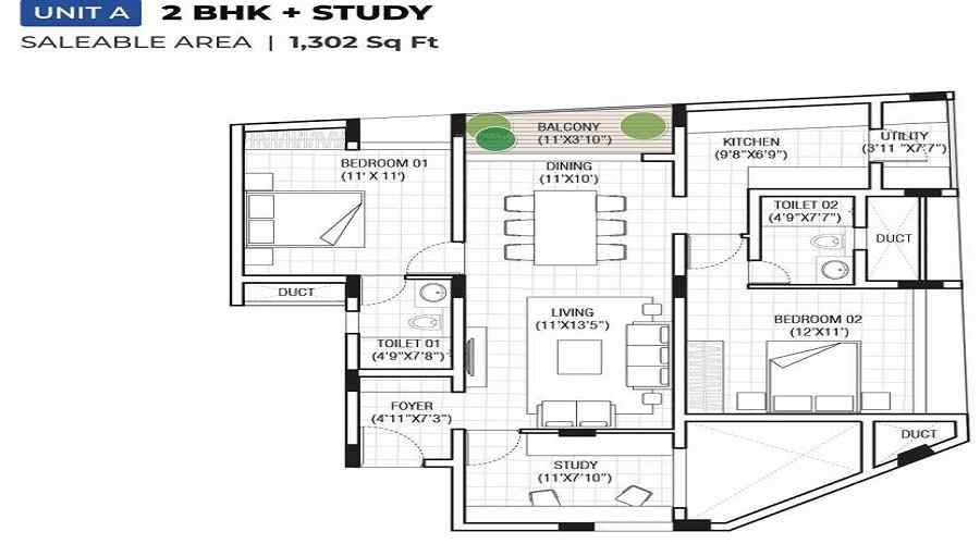 EK Aster Floor Plan