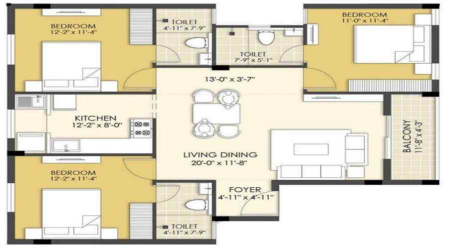 Ananyakrishnaa Emerald Floor Plan