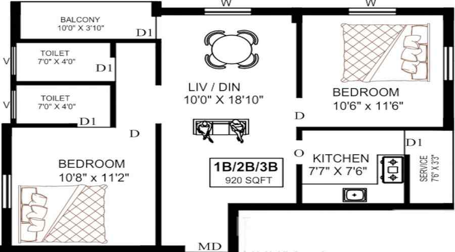 Perfect Placid Floor Plan
