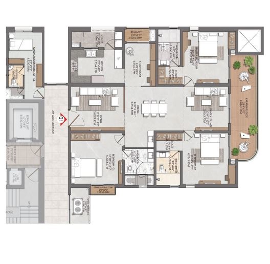 Brigade Gateway Neopolis Floor Plan