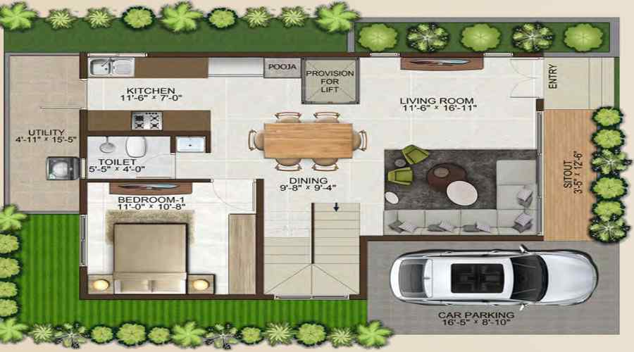 Sowparnika Life On The Green Floor Plan