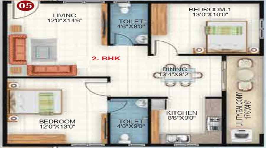 Sapthagiri Sandalwoods Floor Plan