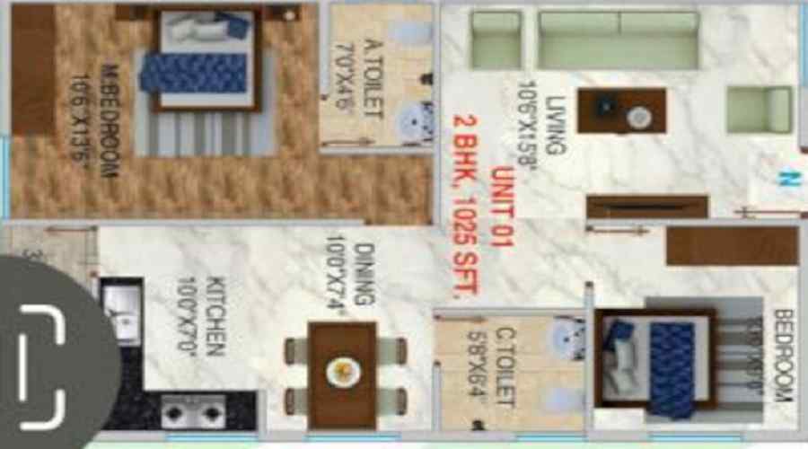 Prakruthi Pratham Byrappa Residency Floor Plan