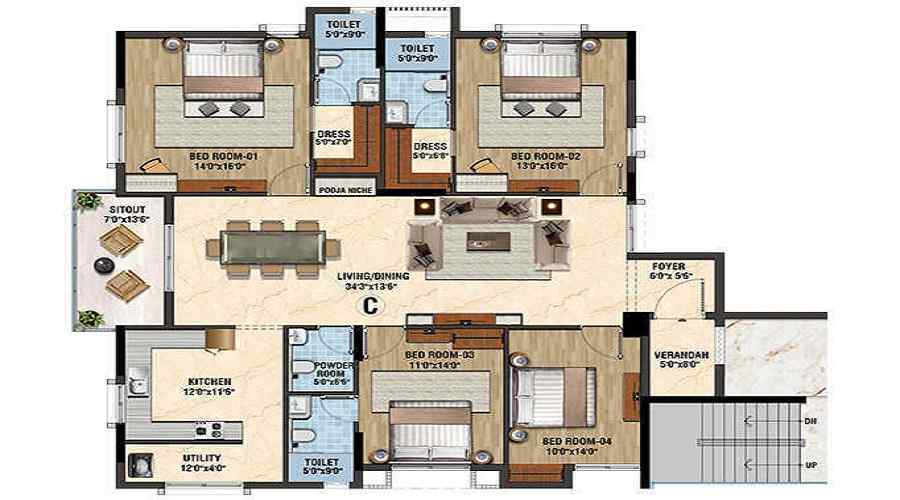 Lifestyle The Podium Floor Plan