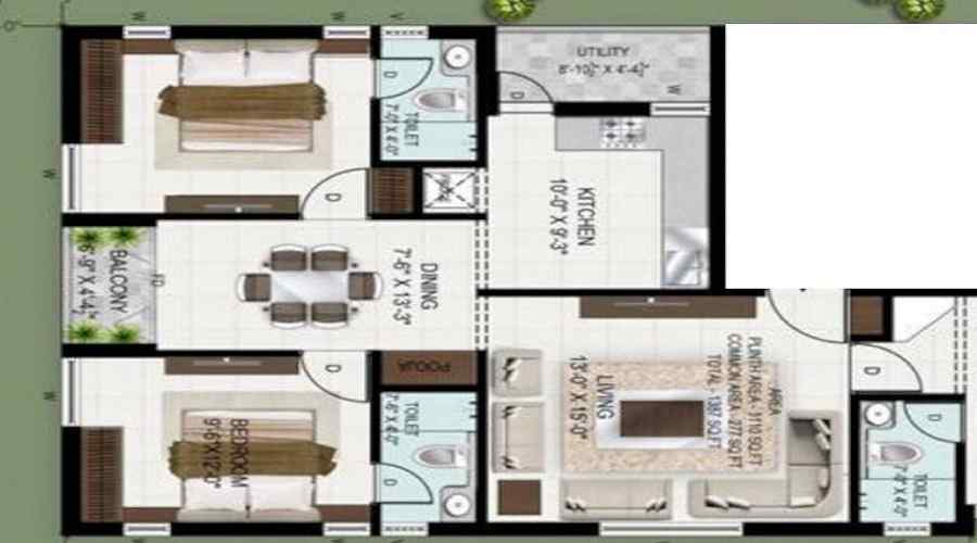 Green Meadows Floor Plan