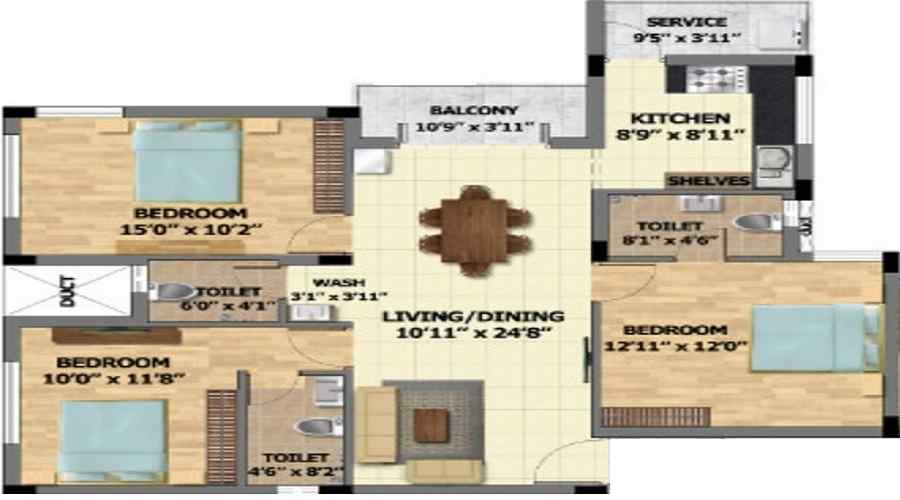 S And P Adornia Floor Plan