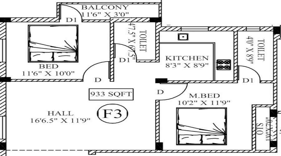 Vijaya Lakshmi Apartment Floor Plan